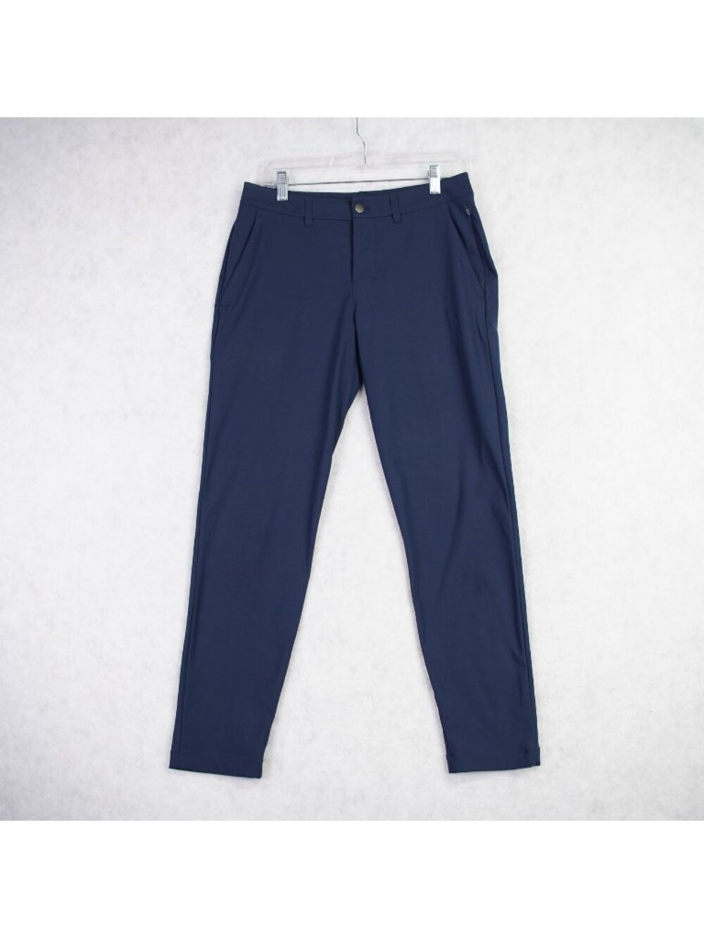 Lululemon Men’s ABC Trouser Pants Sz 28x28 Navy Blue Warpstreme Slim Fit LM5AQYS